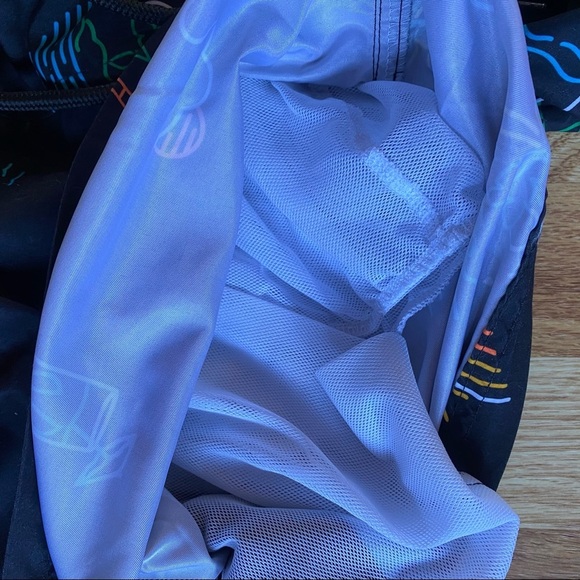 Jake Austin Black Cocktail Theme Swim Trunks New sz Small - Picture 3 of 6